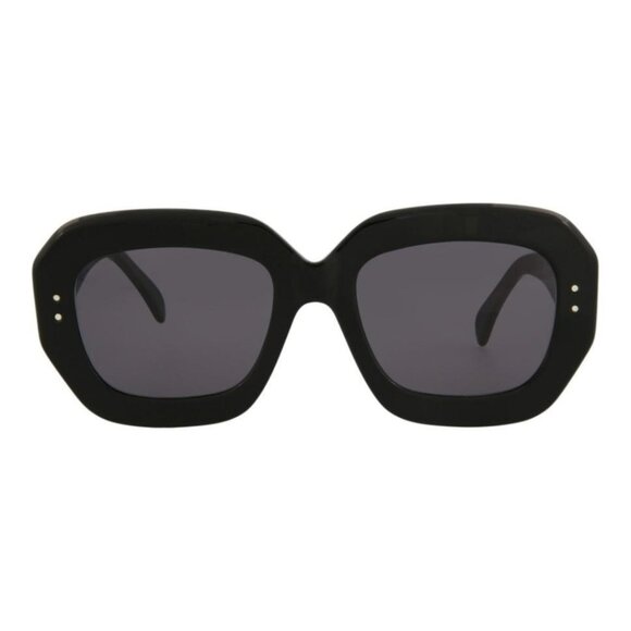 Alaia Womens Square/Rectangle Black Black Grey Fashion Designer Eyewear - Picture 1 of 4